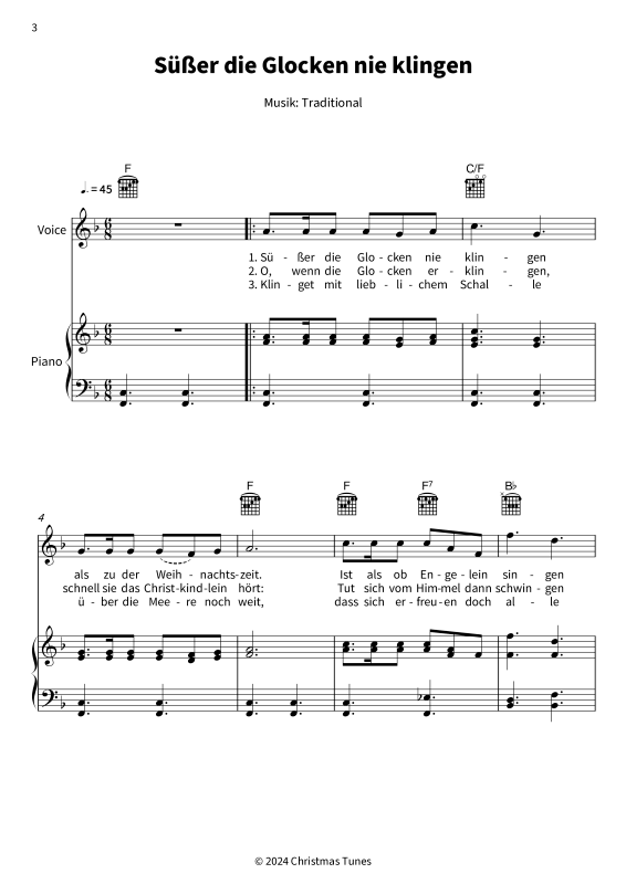 Product gallery: Page 1 of 11 Harmonische Weihnachten mit Gesang und Begleitung, , (vocals and piano, guitar)
