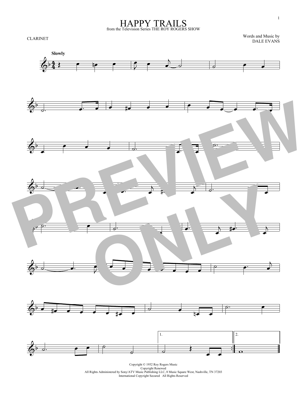 Product gallery: Page 1 of 1 Happy Trails, Roy Rogers
