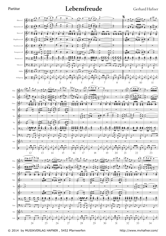 Product gallery: Page 1 of 11 Lebensfreude, , (large wind orchestra)