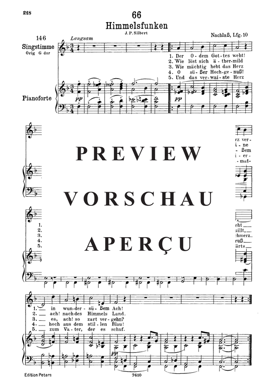 Product picture to: Himmelsfunken D.651Franz Schubert