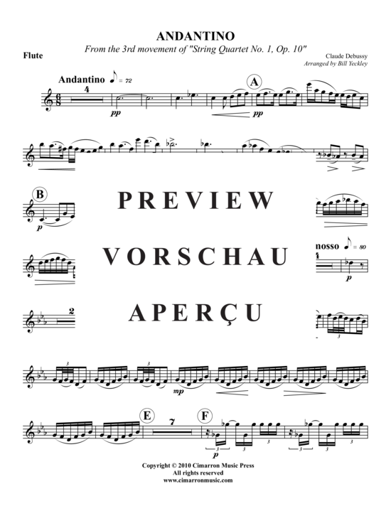 Produktgalerie: Seite 11 von 16 Andantino (3.Satz) , ,  (Holzbläser-Quintett)