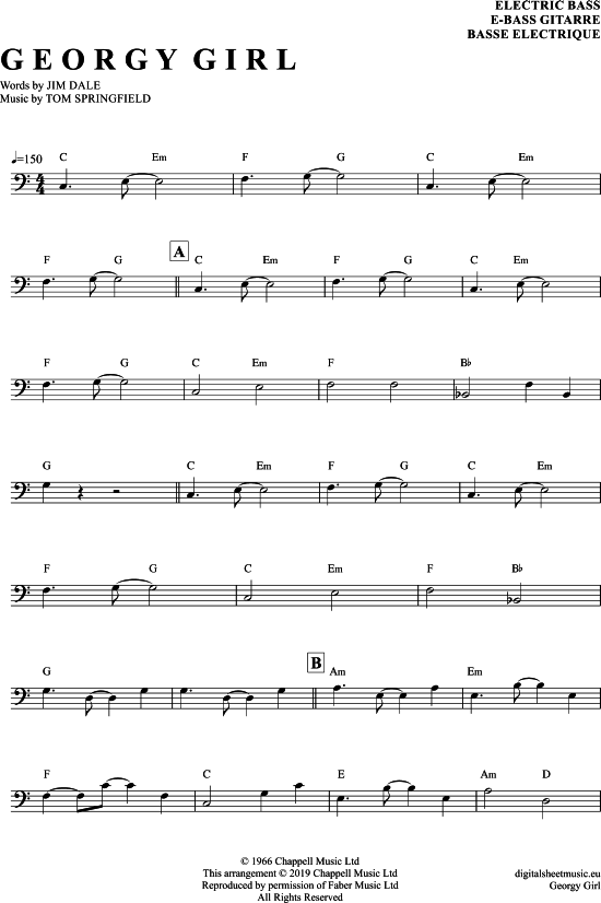 gallery: Georgy Girl , Seekers, The, E-Bass