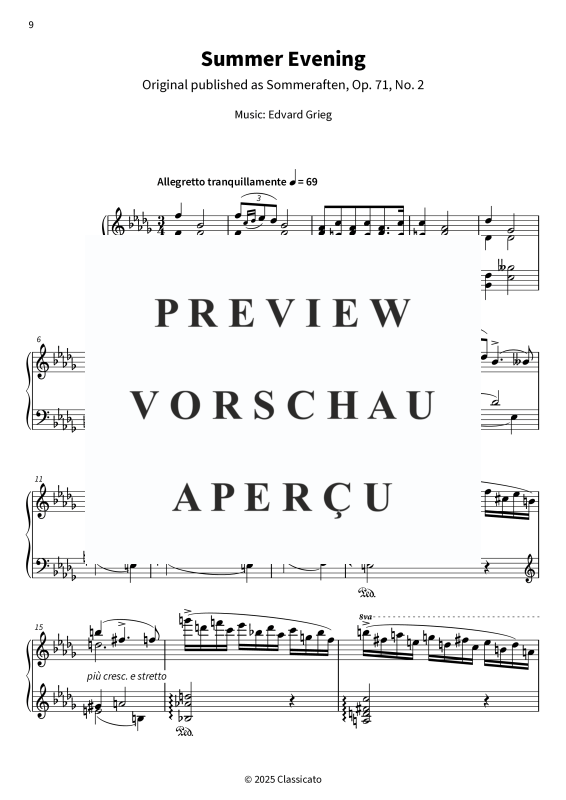 Product gallery: Page 11 of 11 Grieg´s Sunset Serenades, , Piano Solo