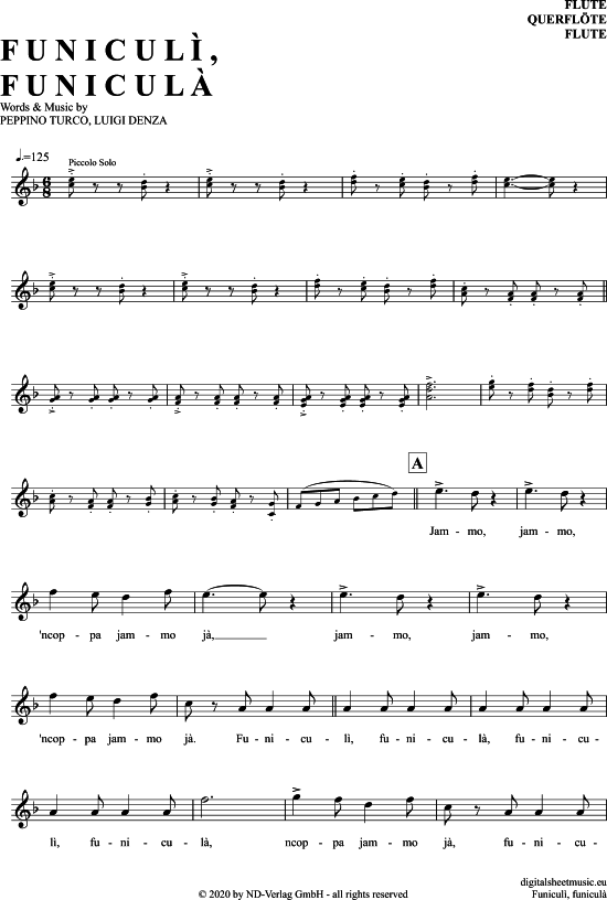 Product picture to: Funiculi Funicula Traditional