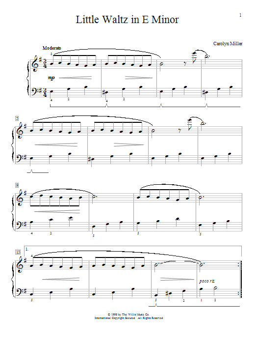 Product picture to: Little Waltz In E Minor
