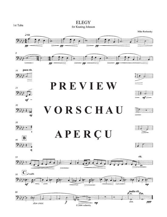 Product gallery: Page 19 of 20 Elegy , , (Tuba Quintet EEETT)
