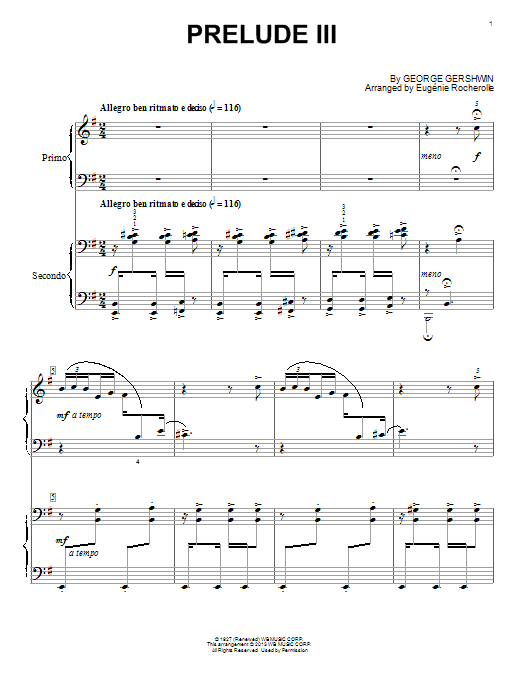 Product gallery: Page 1 of 1 Prelude III (Allegro Ben Ritmato E Deciso), Eugénie Rocherolle