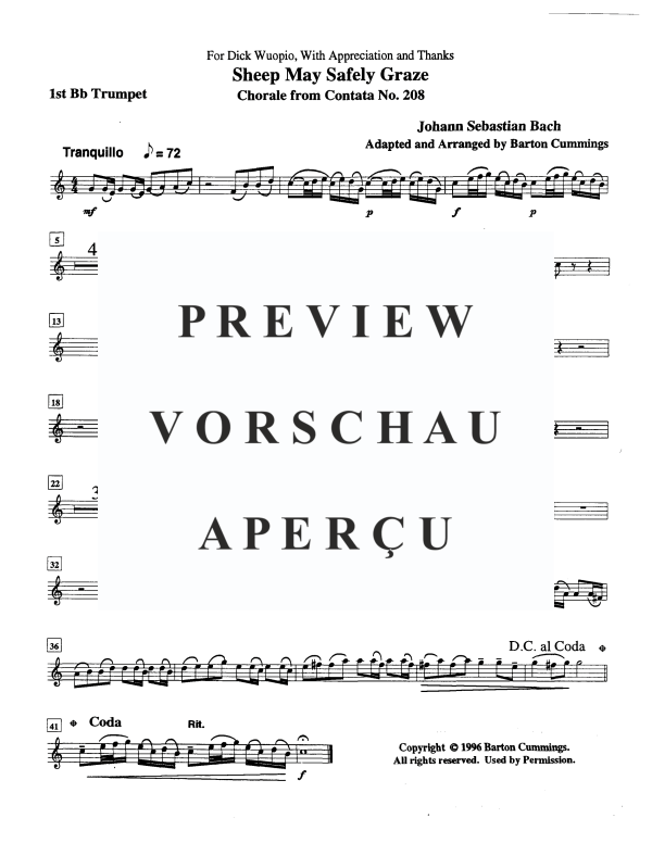 Produktgalerie: Seite 8 von 11 Schafe können sicher weiden, , Brass Ensemble - Nonett