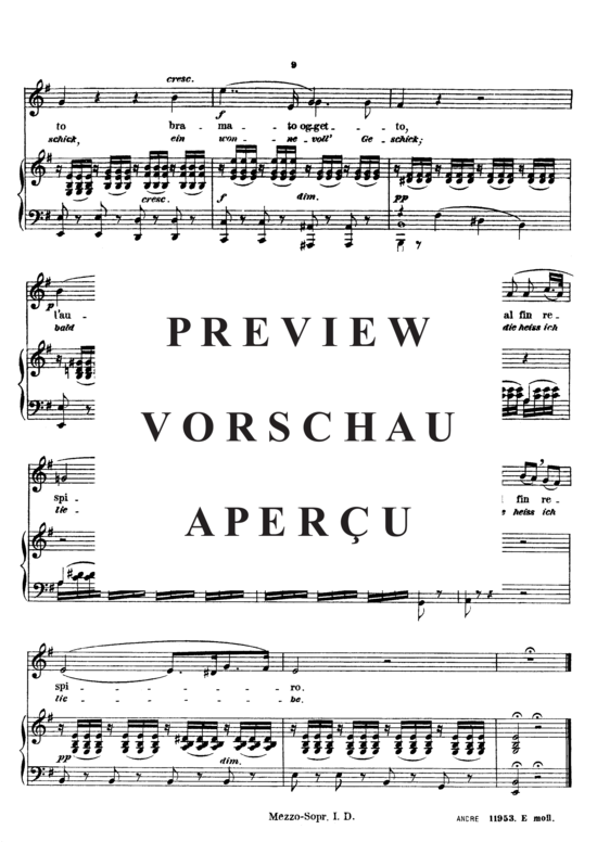 gallery: O del mio dolce ardor , André Johann, (Gesang mittel + Klavier)