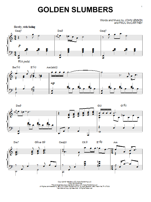Produktbild zu: Golden Slumbers [Jazz version] (arr. Brent Edstrom)