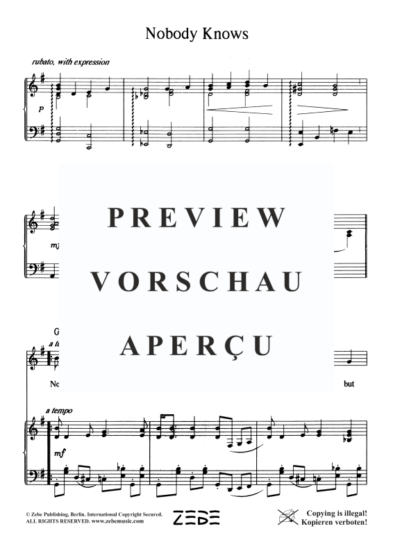 gallery: Nobody Knows, , Gesang und Klavier