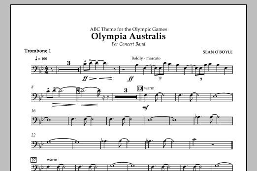 Produktbild zu:  Olympia Australis (Concert Band) - Trombone 1 - 