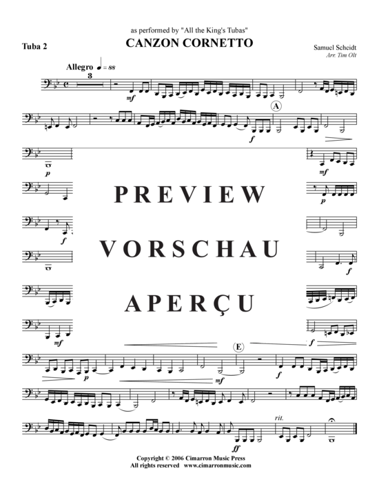 Product gallery: Page 15 of 15 Canzon Cornetto , , (Tuba Quartet: 2x Baritone, 2xTuba)