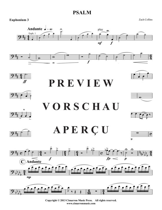 Produktgalerie: Seite 14 von 21 Psalm , , (4x Bariton/Posaune)