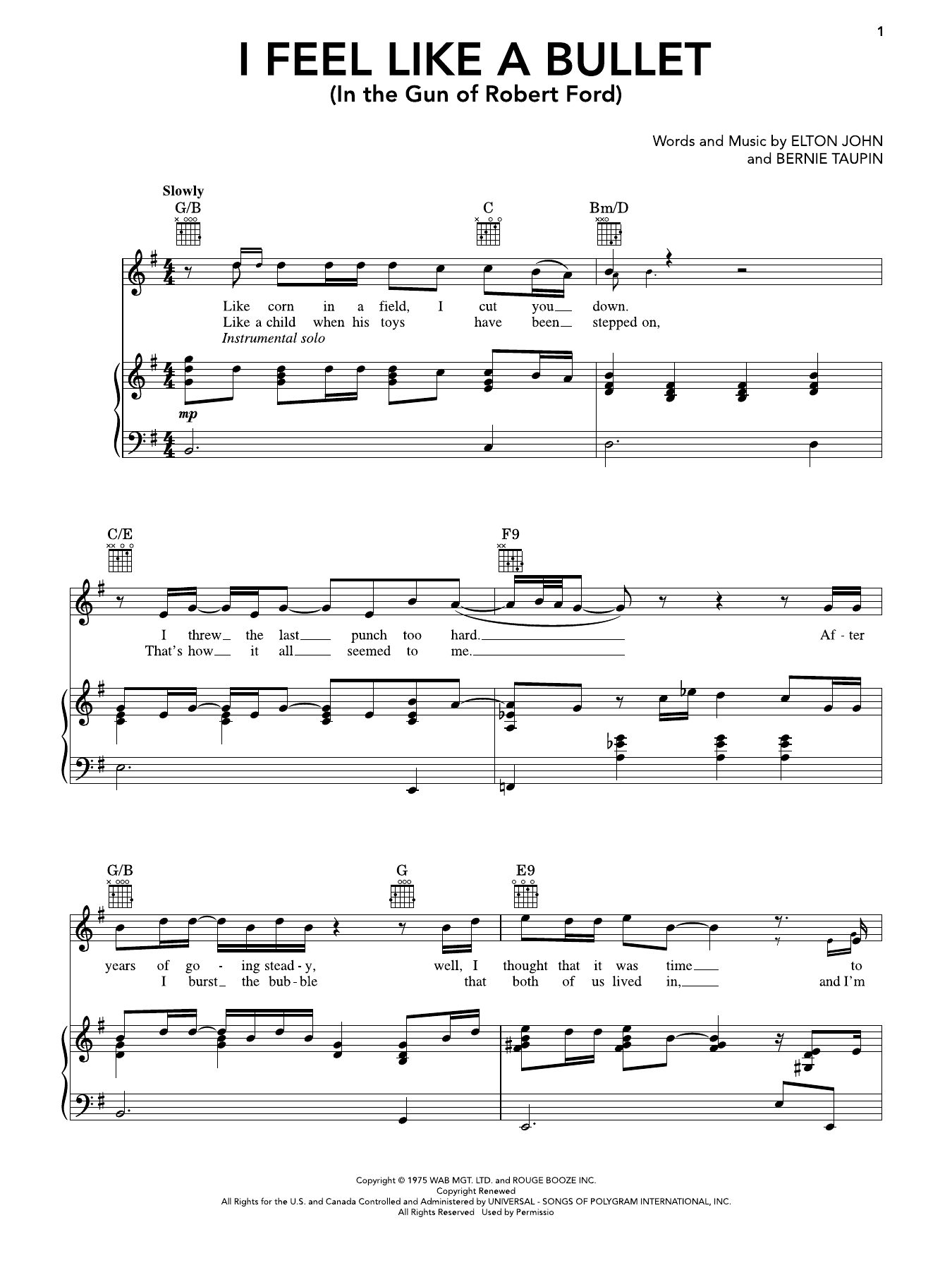 Produktbild zu: I Feel Like A Bullet (In The Gun Of Robert Ford)