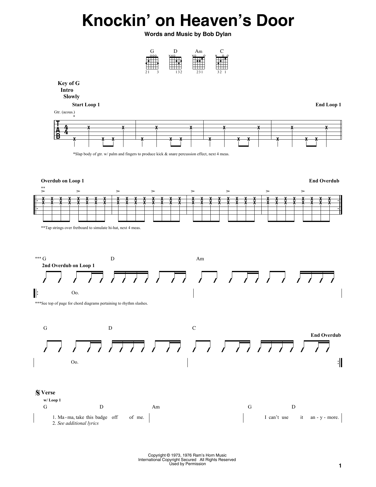 Produktbild zu: Knockin' On Heaven's Door