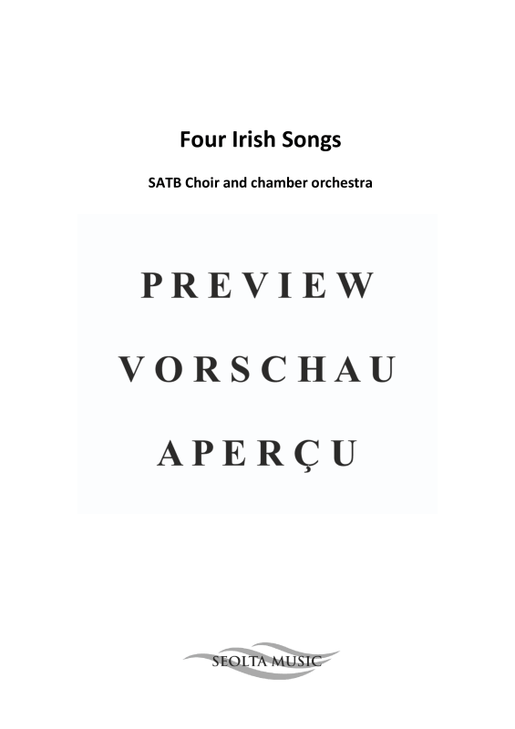Produktgalerie: Seite 4 von 11 Four Irish songs, , Gemischter Chor und kleinem Orchester
