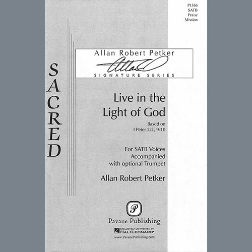 cover: Live In The Light Of God, Allan Robert Petker, Chor
