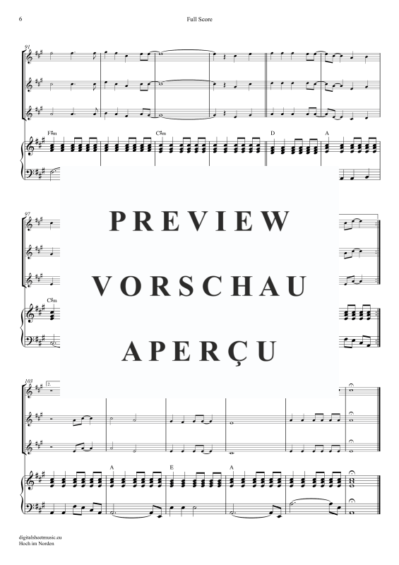 Produktgalerie: Seite 7 von 11 Hoch im Norden, Santiano, (Violinen Trio + Klavier)