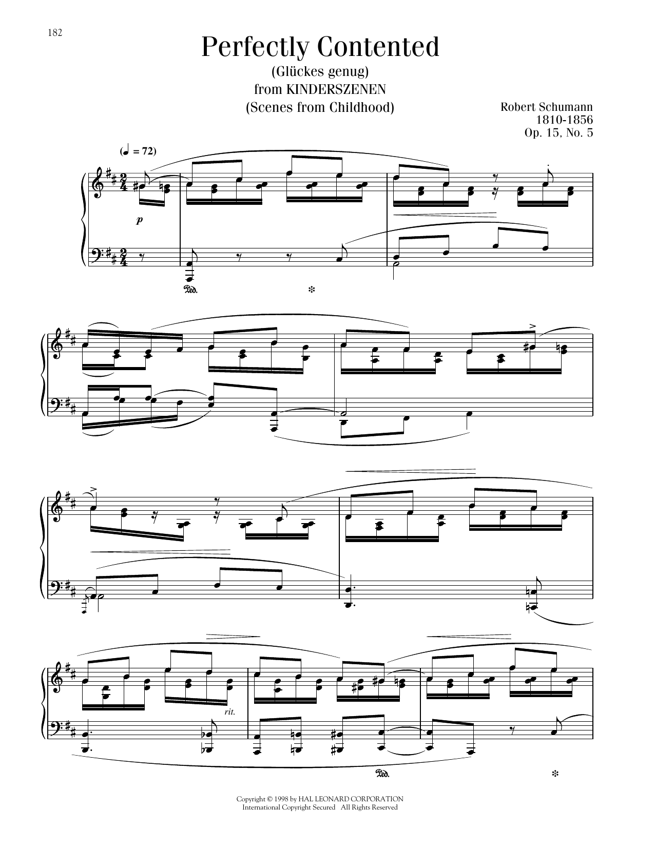 Product picture to: Perfectly Contented, Op. 15, No. 5