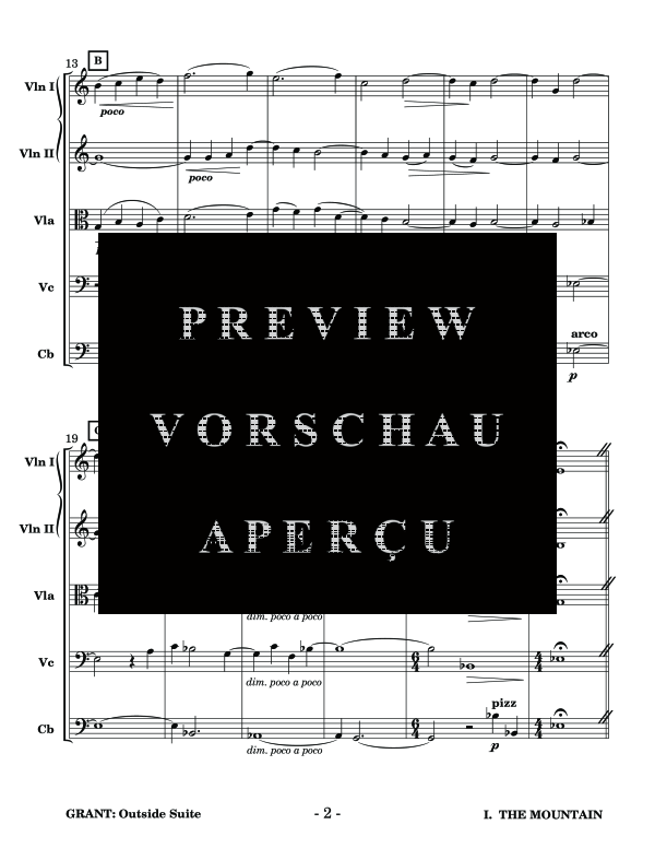 Produktgalerie: Seite 6 von 11 Outside Suite for String Orchestra , , (Streichorchester)