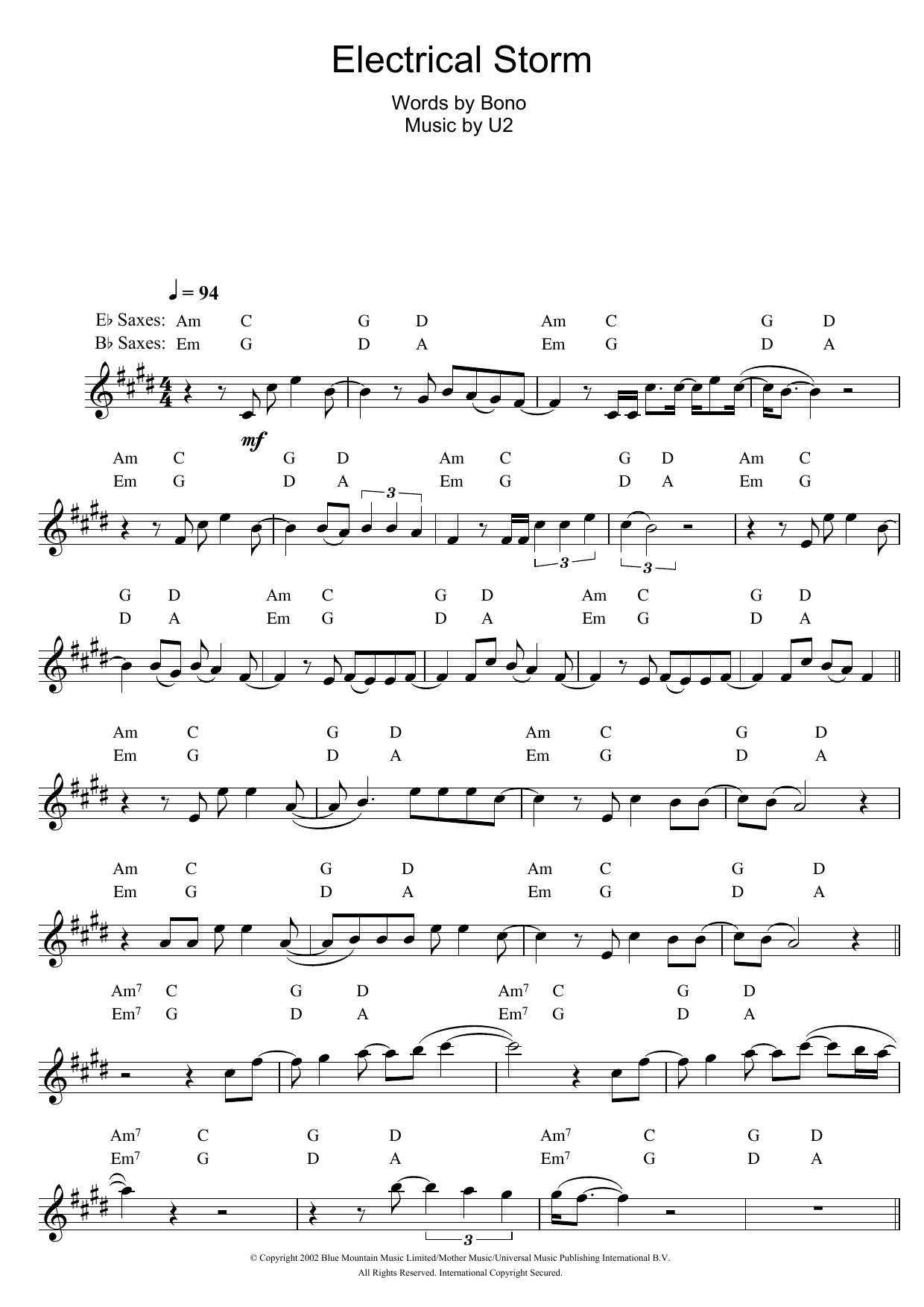 Product gallery: Page 1 of 1 Electrical Storm, U2