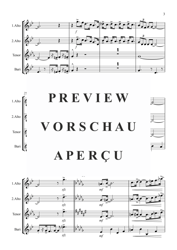 gallery: Pink Panther, , Saxophone Quartet Satb