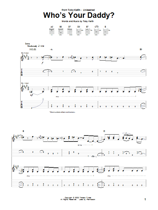 Product gallery: Page 1 of 1 Who's Your Daddy?, Toby Keith