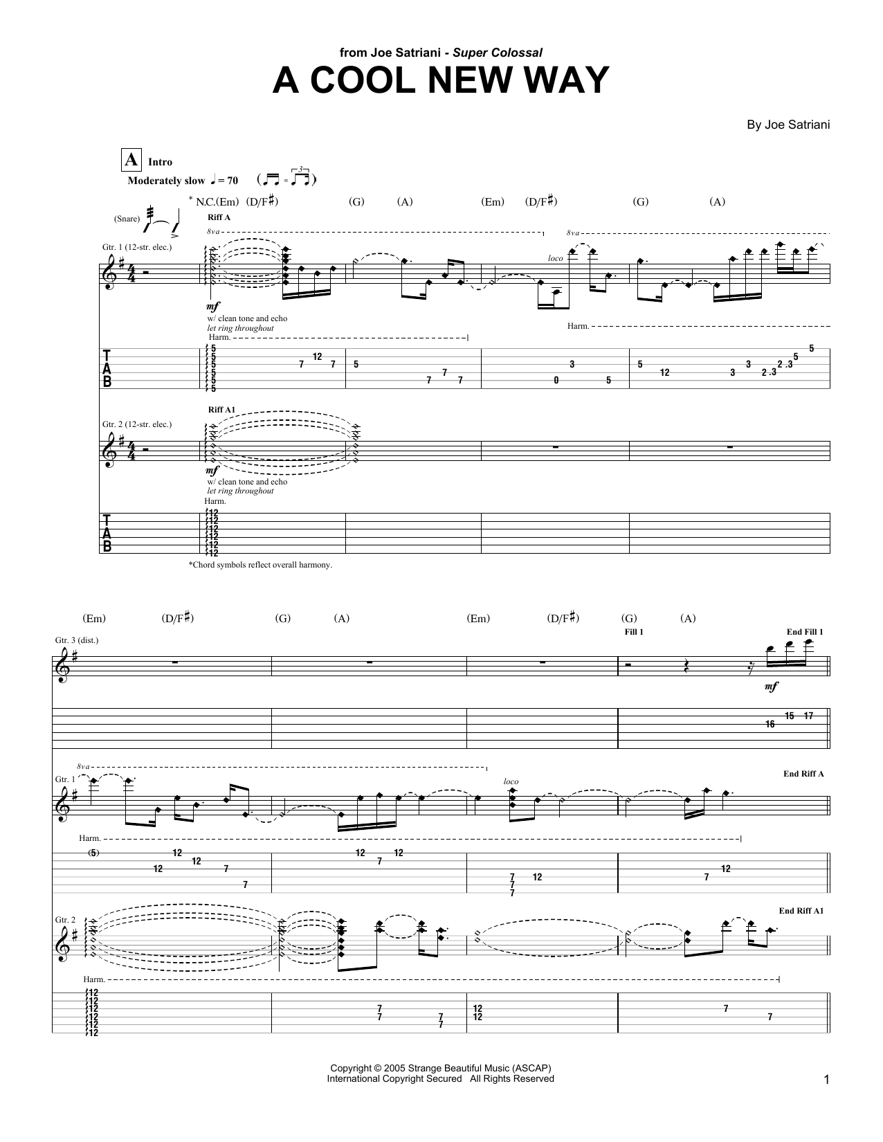 Produktgalerie: Seite 1 von 1 A Cool New Way, Joe Satriani, Gitarre