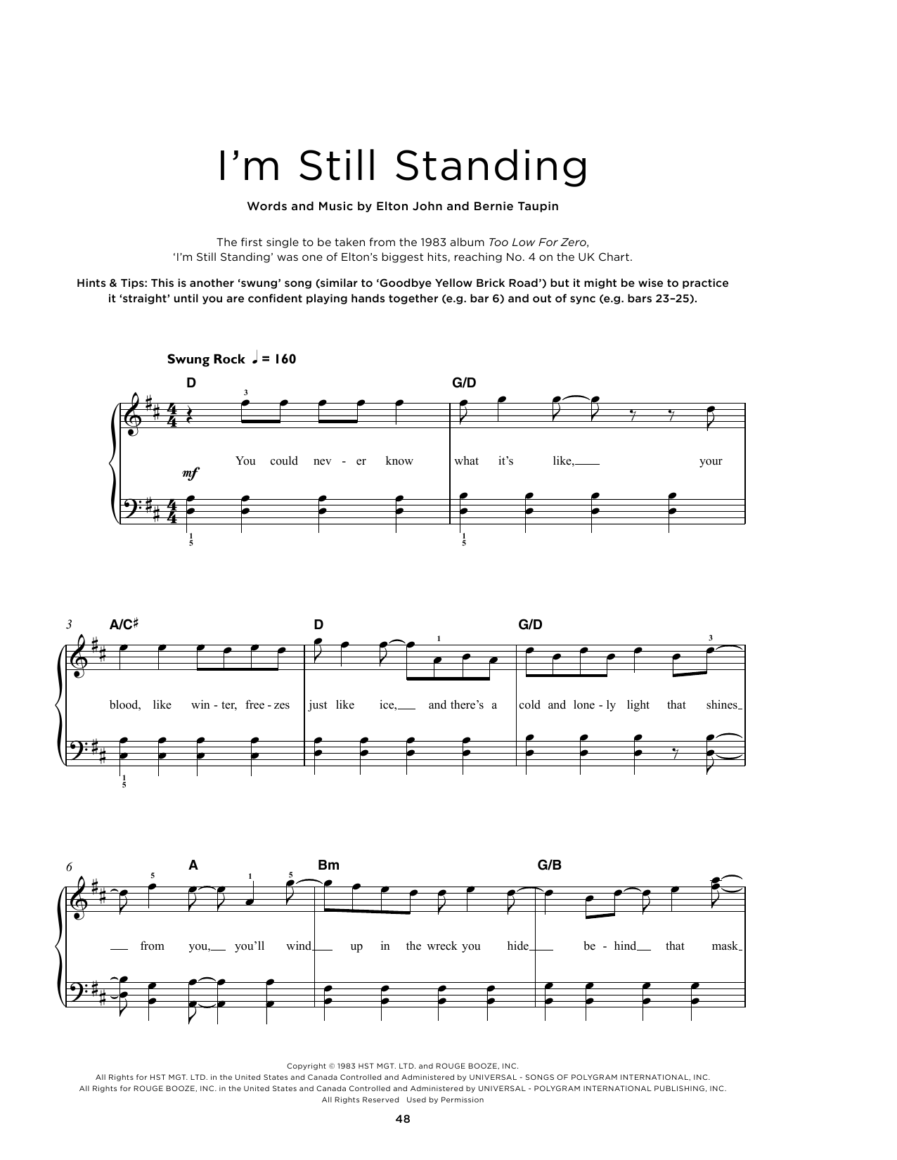 Product picture to:  I'm Still Standing - Elton John