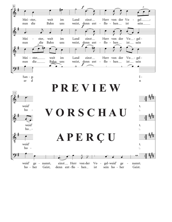 Product gallery: Page 3 of 5 Nachruf an Walter von der Vogelweide , , (mixed choir)