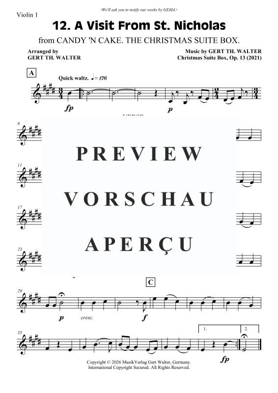 Produktgalerie: Seite 4 von 7 A Visit From St. Nicholas, , Streicher Trio