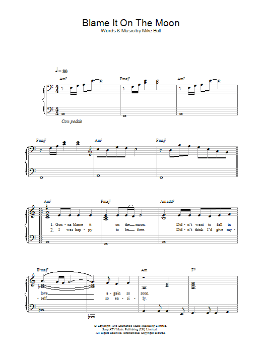 Product gallery: Page 1 of 1 Blame It On The Moon, Katie Melua