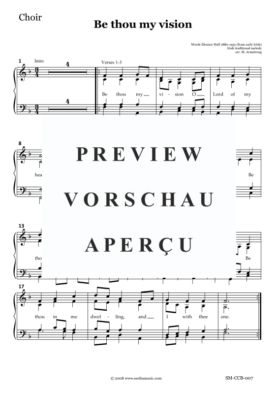 Produktgalerie: Seite 10 von 11 Be thou my vision, , Gemischter Chor und Concert Band