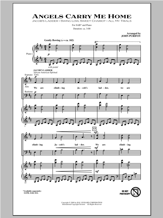 Product picture to: Angels Carry Me Home (Medley)