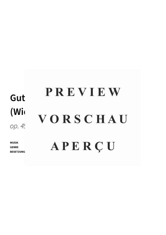 gallery: Guten Abend, gute Nacht (Wiegenlied) - op. 49 Nr. 4, , Klavier Solo