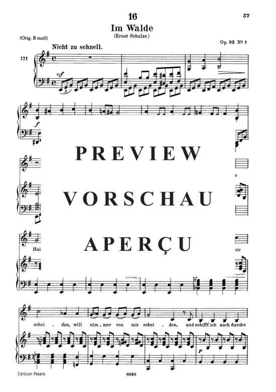 Product gallery: Page 2 of 10 Im Walde D.834, , Low Voice and Piano