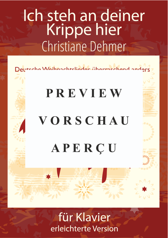 Produktgalerie: Seite 2 von 6 Ich steh an deiner Krippe hier - als leichter Jazz-Bossa, , Klavier Solo
