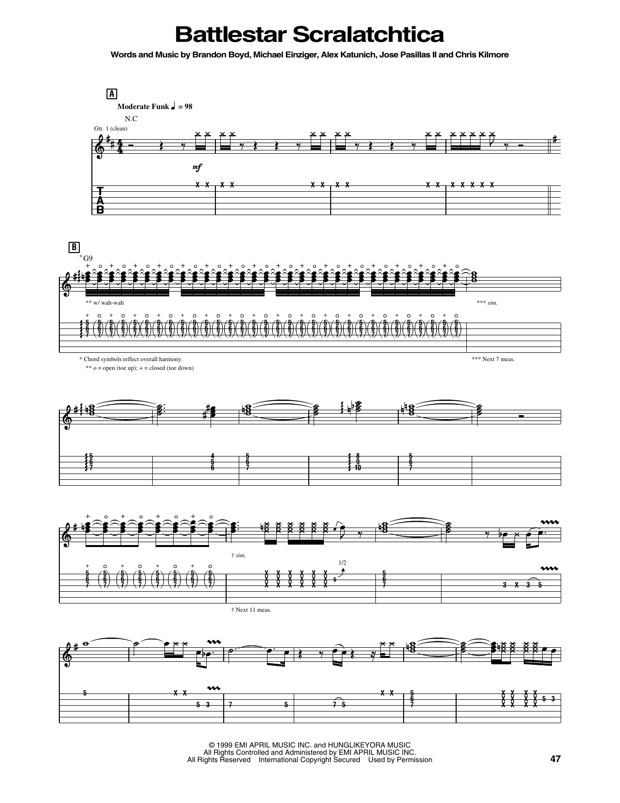 Produktgalerie: Seite 1 von 1 Battlestar Scralatchtica, Incubus, Gitarre
