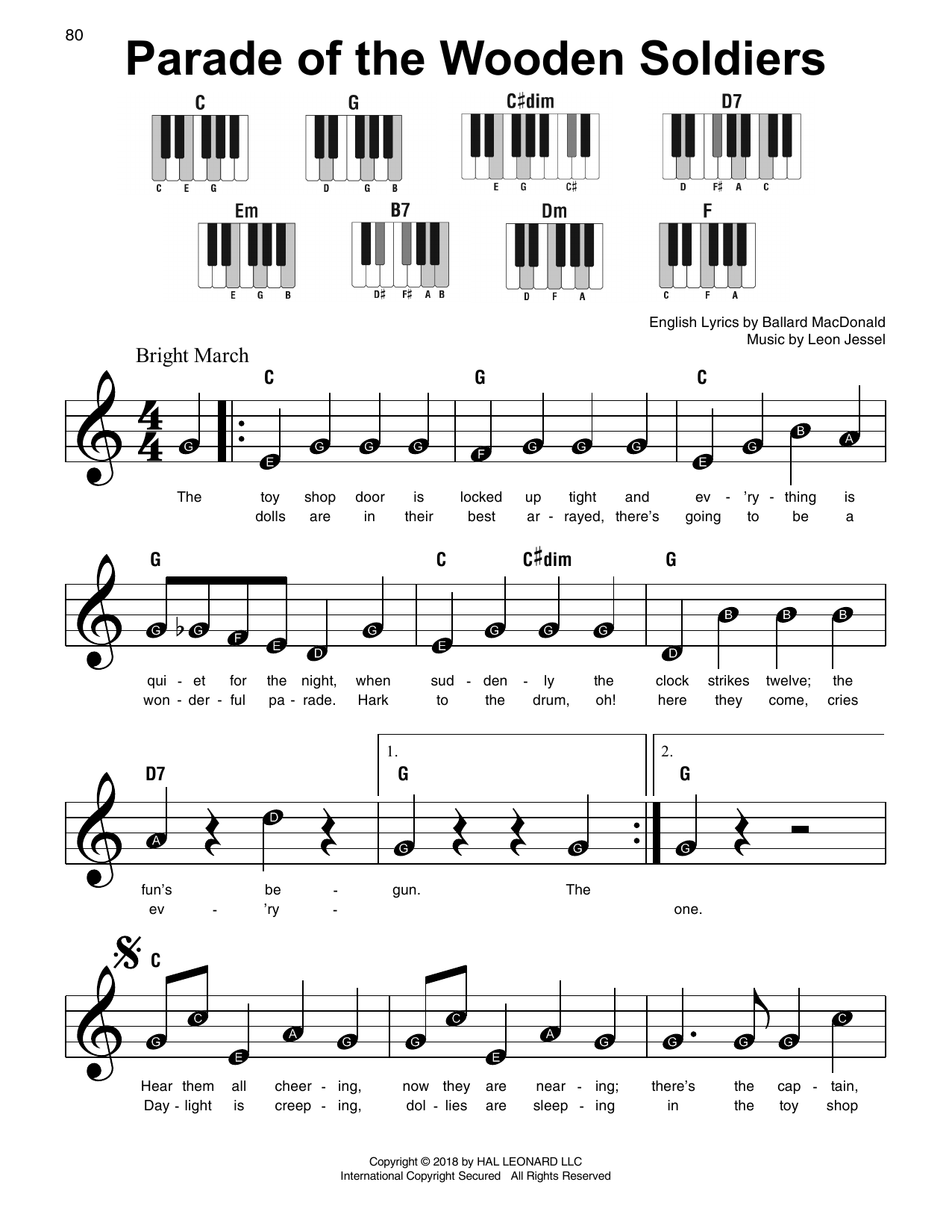 Produktbild zu: Parade Of The Wooden Soldiers