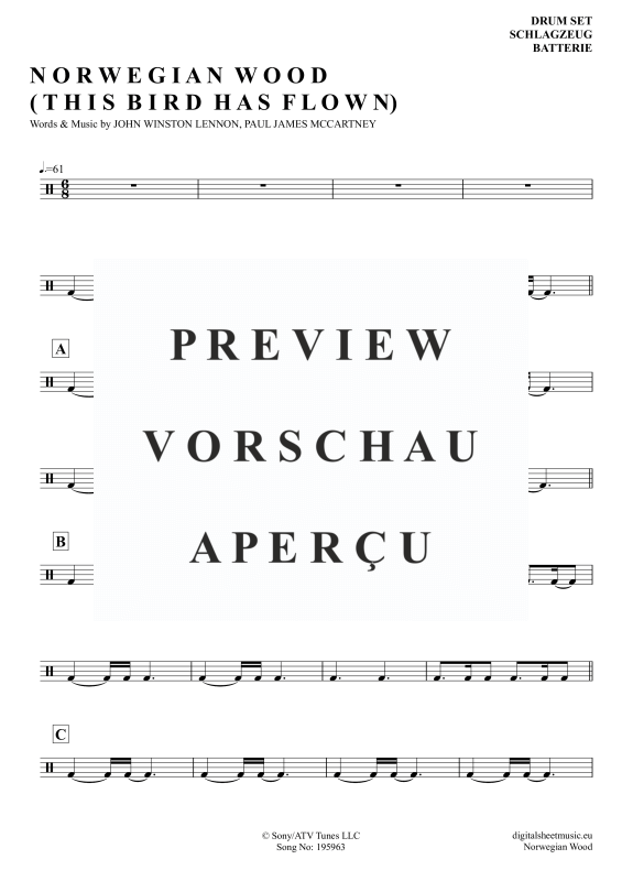 gallery: Norwegian Wood, Beatles, The, (Drums)