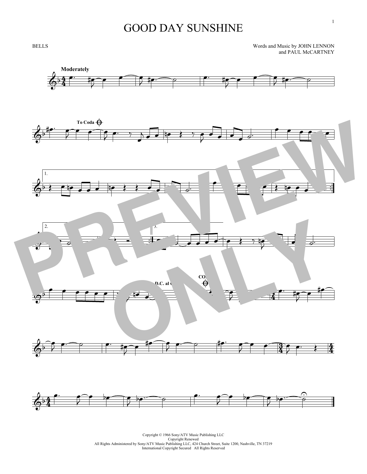 Produktgalerie: Seite 1 von 1 Good Day Sunshine, The Beatles, Percussion