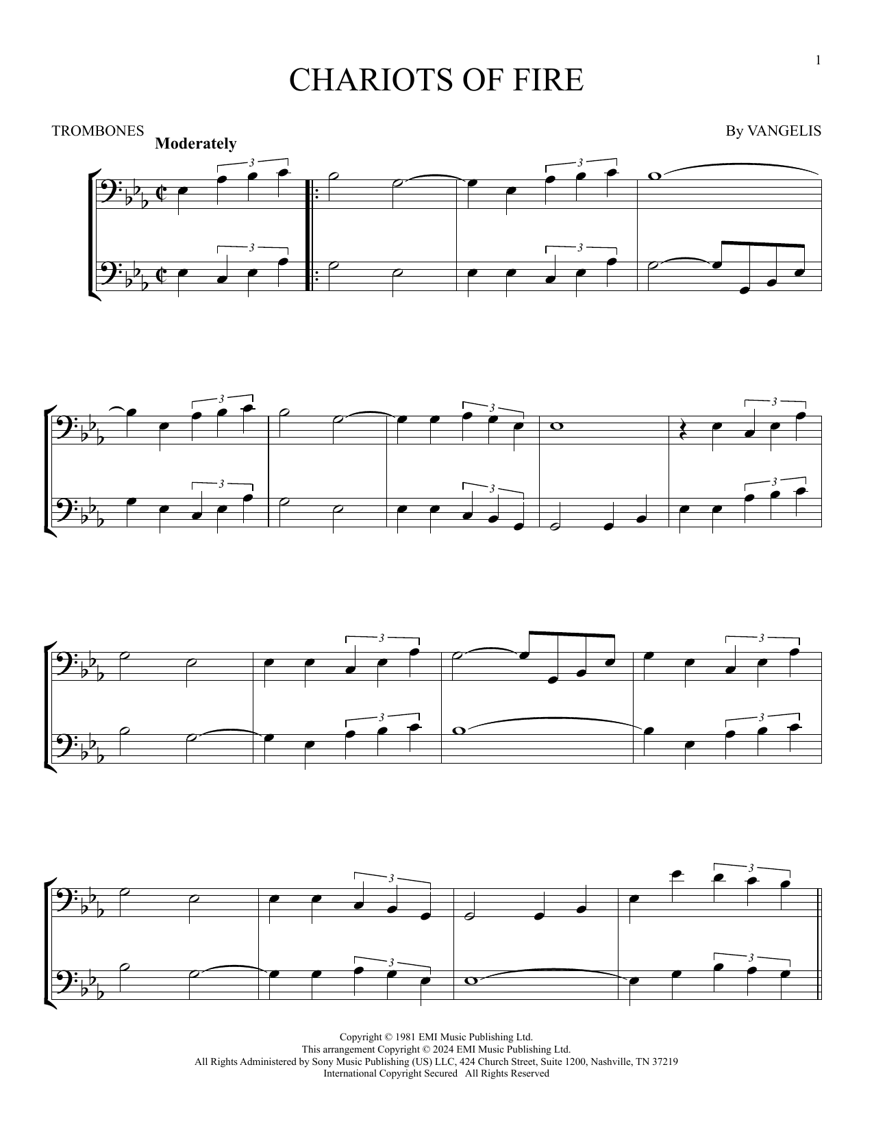 Product gallery: Page 1 of 1 Chariots Of Fire, Vangelis