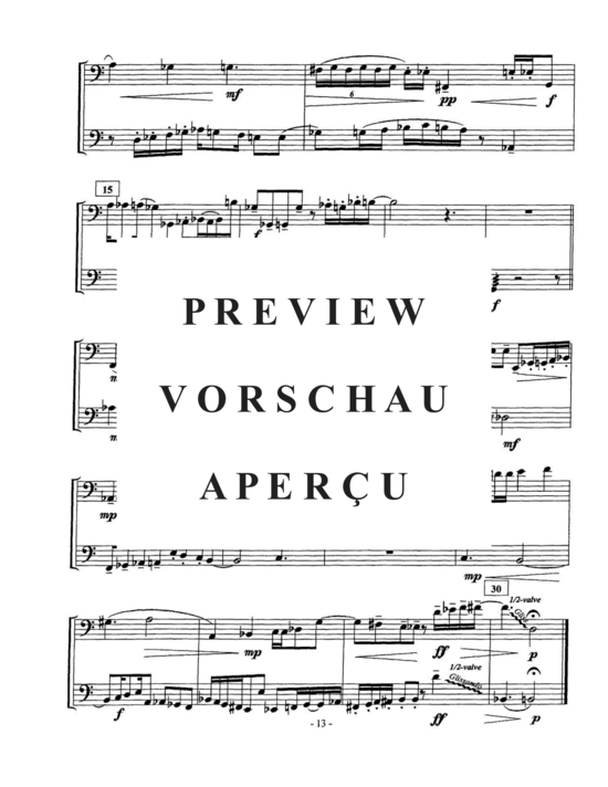Produktgalerie: Seite 34 von 37 Six Duodecadent Duets , , (Euphonium Duett)