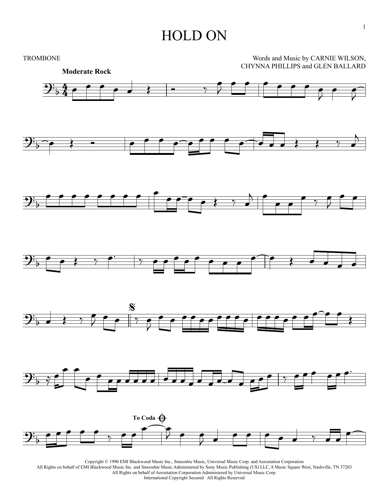 Product gallery: Page 1 of 1 Hold On, Wilson Phillips