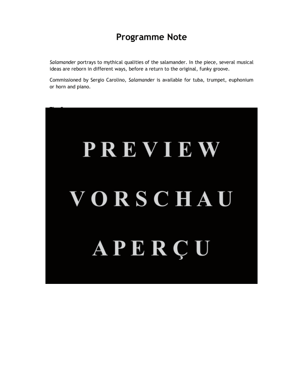 Product gallery: Page 4 of 11 Salamander, , (euphonium and piano)