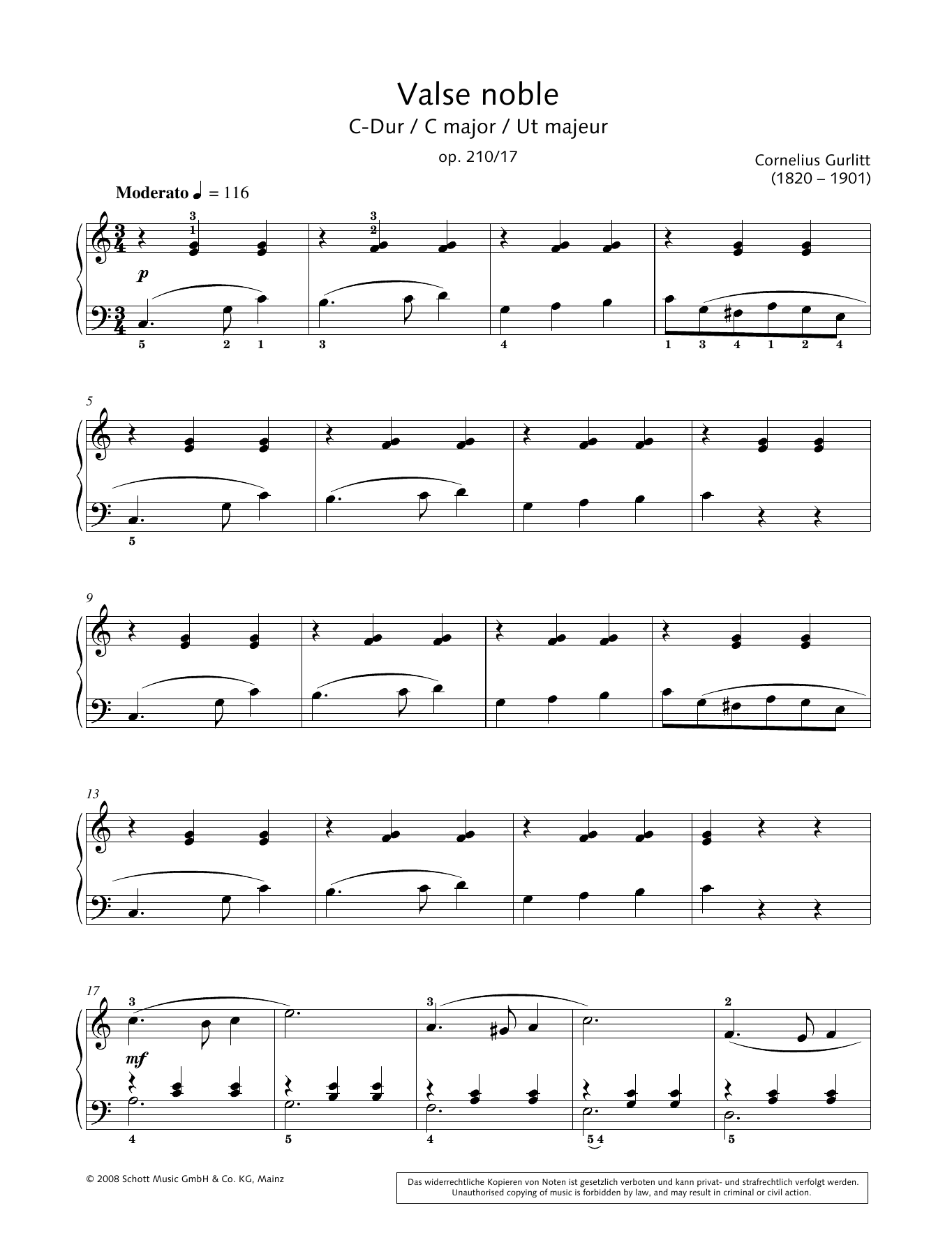 Product gallery: Page 1 of 1 Valse noble in C major, Hans-Gunter Heumann