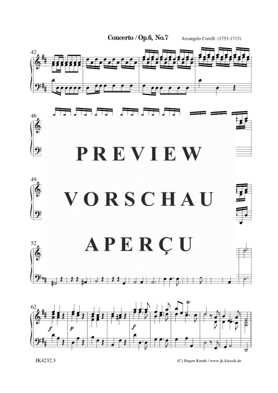 gallery: Concerto Op.6. No.7, , Klavier Solo