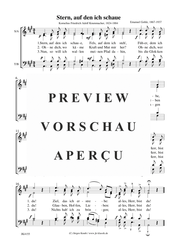 Stern, auf den ich schaue