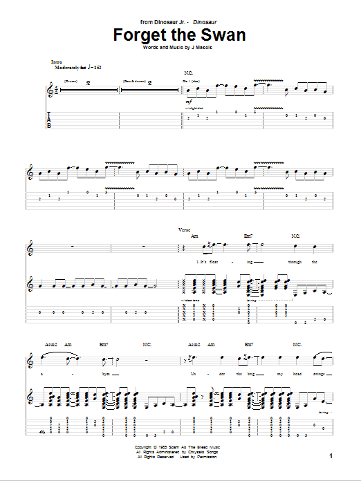 Produktgalerie: Seite 1 von 1 Forget The Swan, Dinosaur Jr., Gitarre